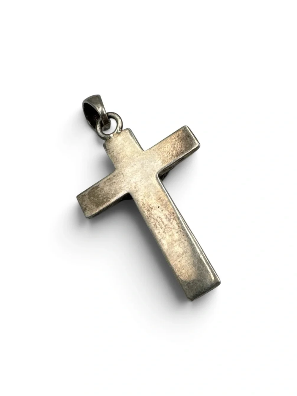 Vintage Sterling Silver Jesus Crucifix Cross Pendant Religious Catholic 2.25”